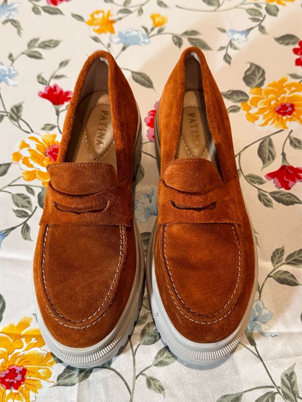 PATINA ZOE CHUNKY LOAFERS PORTLAND LEATHER GOODS EXCELLENT CONDITION W SIZE 9.5 - Picture 3 of 11